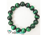 Vòng tay phong thủy đá mắt hổ màu xanh lục